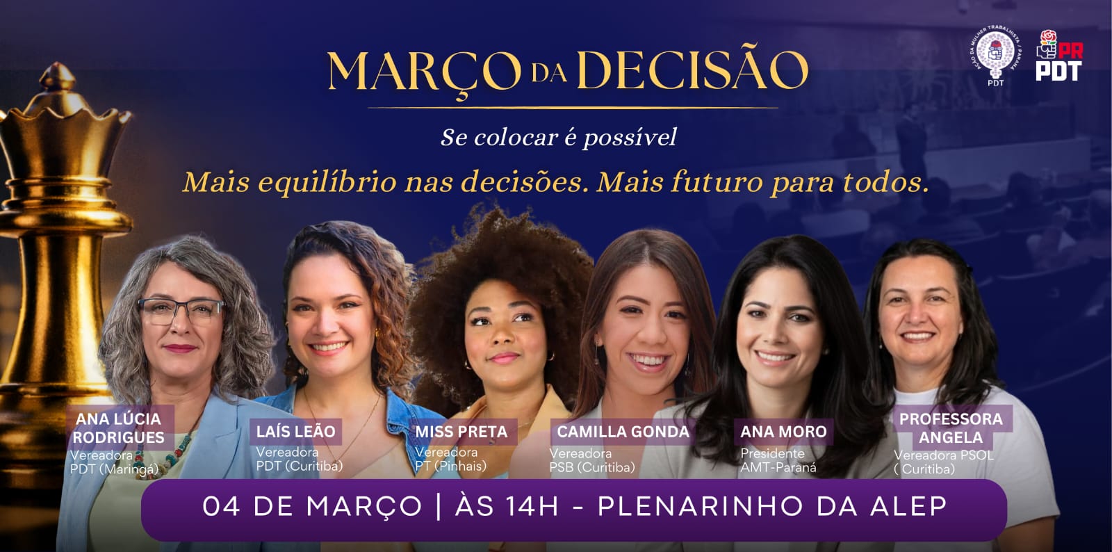 Evento na Alep debate fortalecimento da presença feminina na política