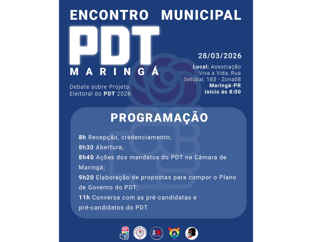 PDT Maringá realiza Encontro Municipal de 2026