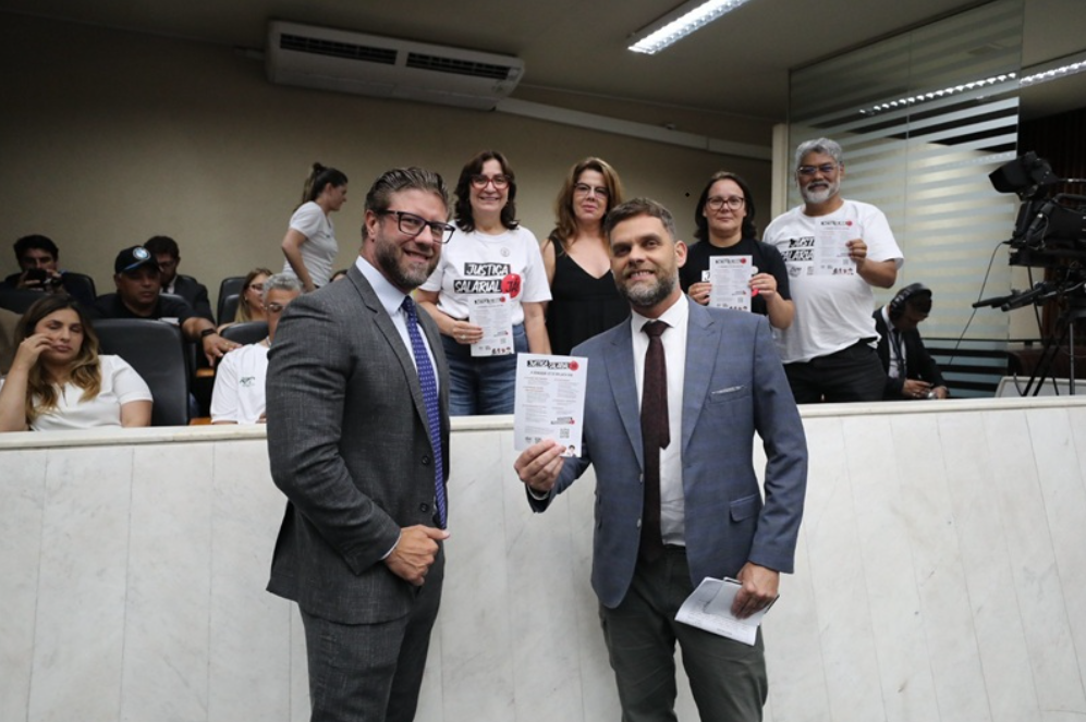 Goura recebe representantes da APP Sindicato e cobra do Governo do Estado justiça salarial para categoria da educação